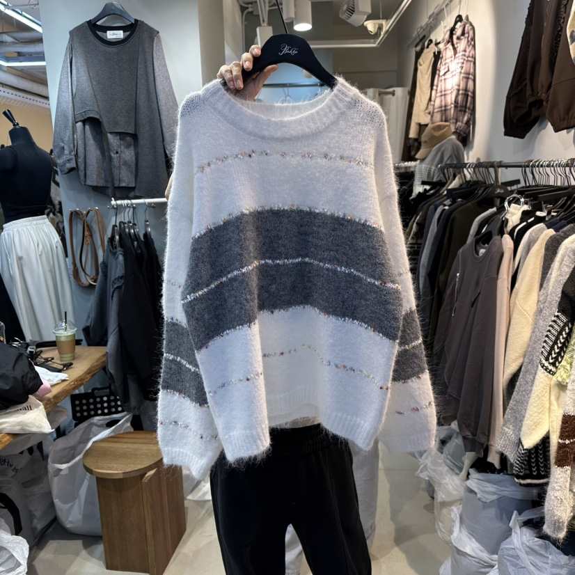 BAKHA-衣服東大門㊣直郵女士新款真品25秋冬人氣時尚熱賣毛衣BAKHA毛衣