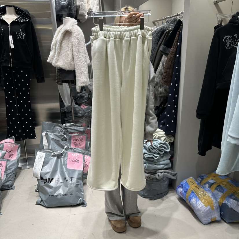 KIKI韓國代購㊣女裝新品休閑熱賣人氣時尚推薦真品休閑褲加絨KIKI休閑褲