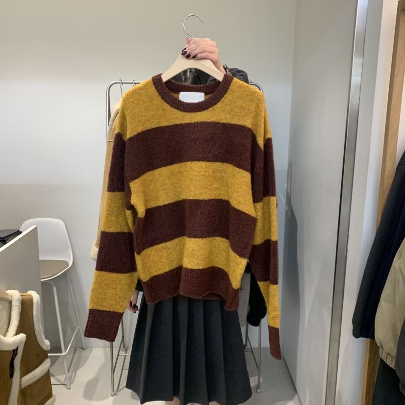 OUTRENE韓國代購㊣女裝新款人氣真品熱賣休閑職業推薦針織衫OUTRENE針織衫