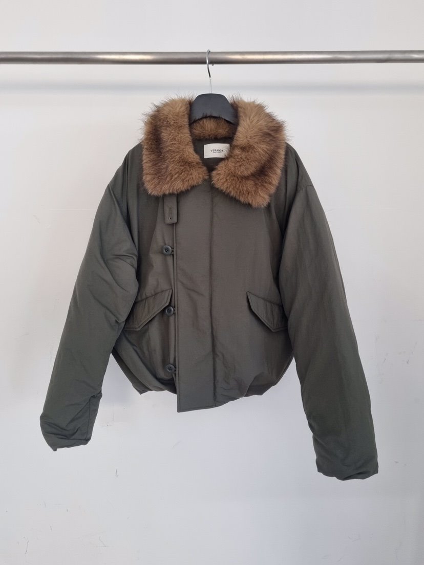 VERANDA東大門㊣代購女士新款人氣職業真品推薦短款棉服浣熊VERANDA短款棉服