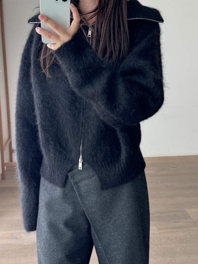 LE-PPL東大門㊣直郵女士新品熱賣真品人氣針織衫馬海毛開衫LE-PPL針織衫