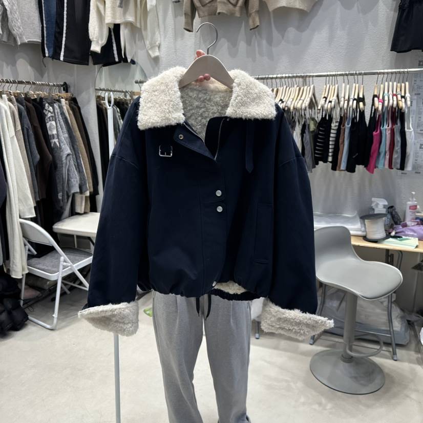 HOT PLACE韓國直郵㊣女士新款時尚25秋冬真品夾克羊毛燈籠HOT PLACE_ISSUE/DREAM GIRIS夾克