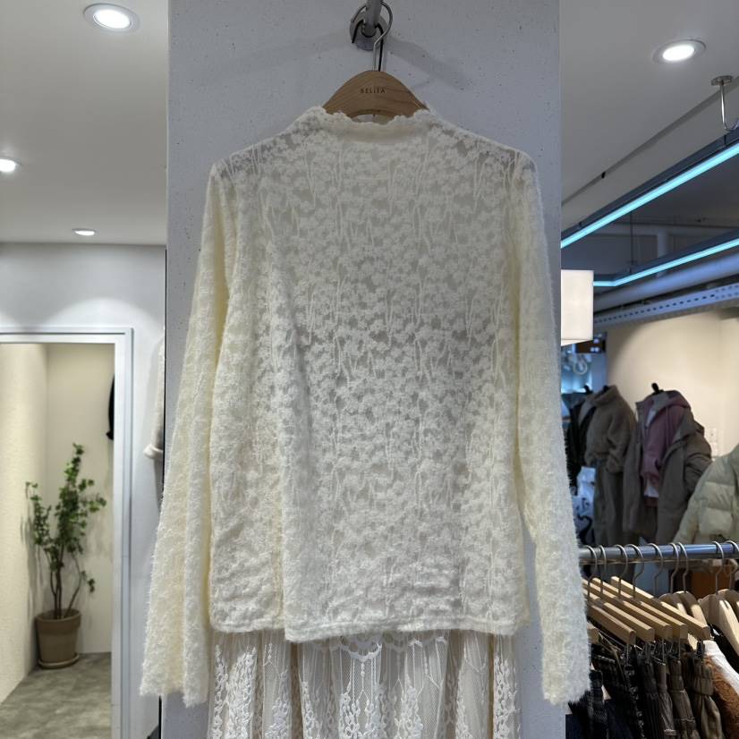 BELITA東大門㊣直郵女裝新品休閑推薦25秋冬人氣襯衫蕾絲衫BELITA襯衫/蕾絲衫