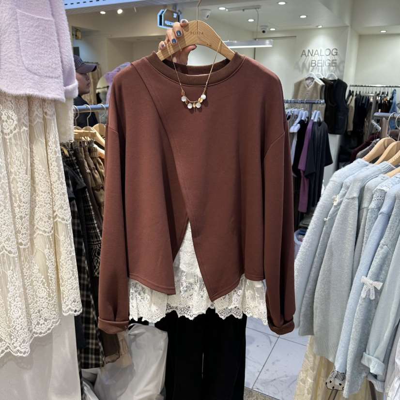 BELITA韓國代購㊣女裝新款真品休閑時尚25秋冬人氣推薦長袖T恤BELITA長袖T恤