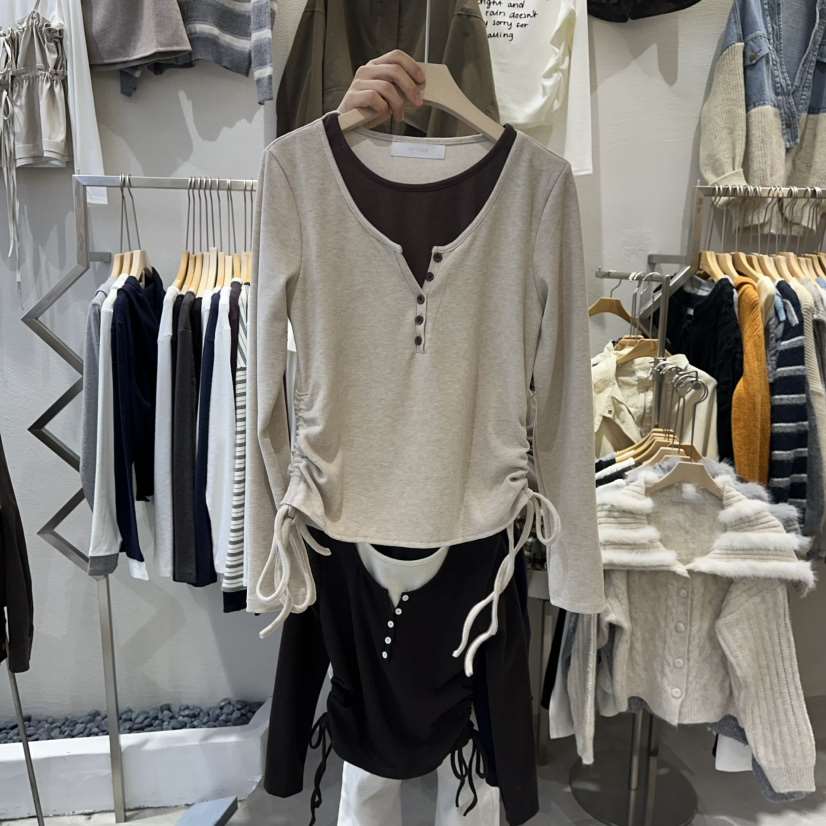 HIPTIQUE韓國代購㊣女士新品推薦人氣休閑時尚真品熱賣長袖T恤HIPTIQUE長袖T恤