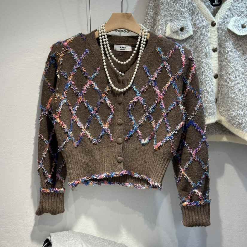 AKRA BY ART東大門㊣代購女裝新款熱賣休閑推薦職業毛衣開衫AKRA BY ART毛衣