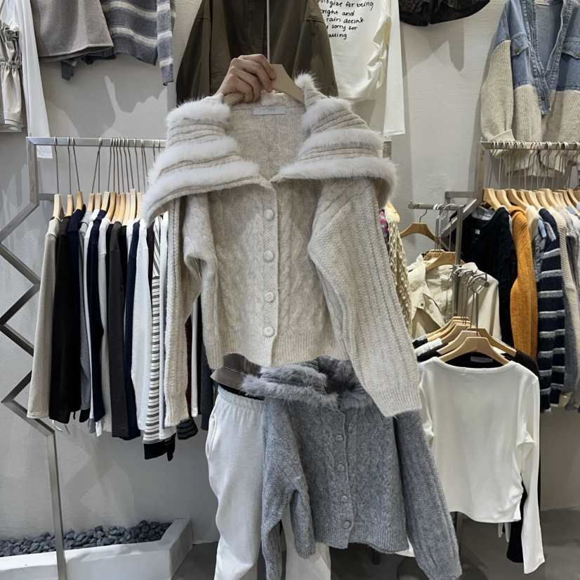 HIPTIQUE東大門㊣代購女士新款時尚休閑25秋冬真品針織衫開衫HIPTIQUE針織衫