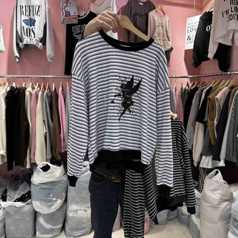 K STORY東大門㊣直郵女裝新品休閑25秋冬時尚職業推薦長袖T恤K STORY長袖T恤