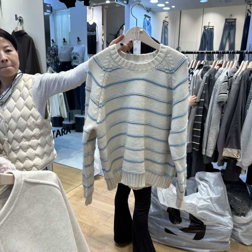 TARA韓國代購㊣女士新品真品推薦25秋冬職業人氣熱賣時尚毛衣TARA毛衣