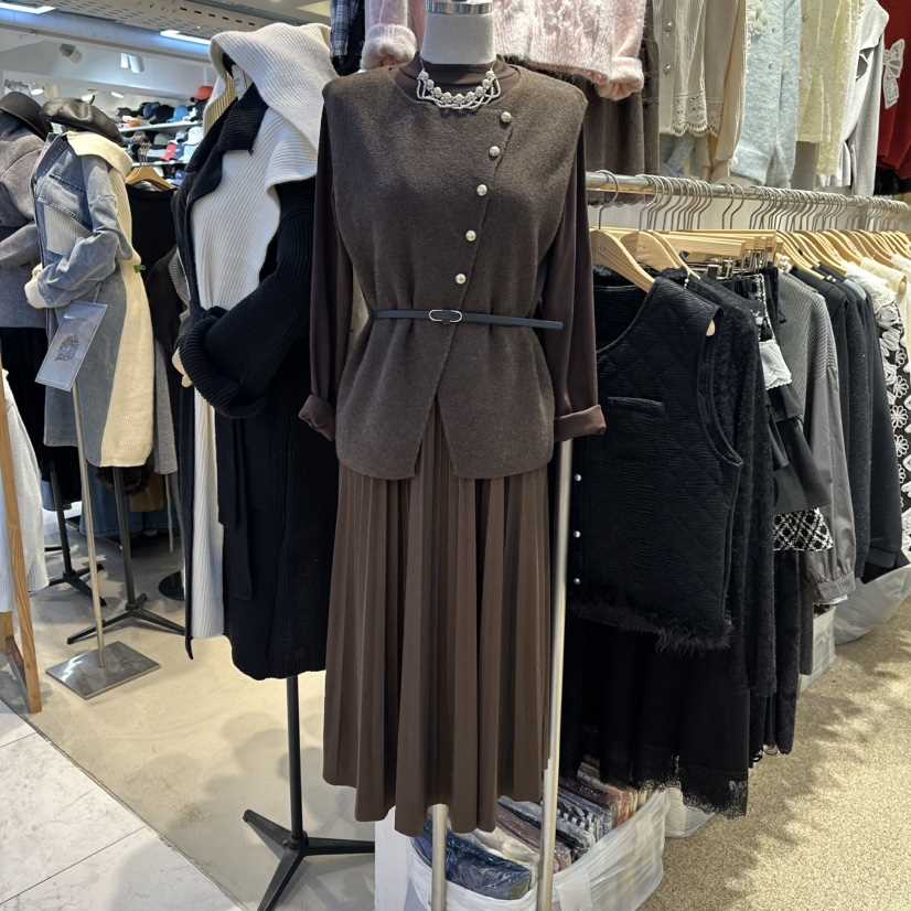 BELITA東大門㊣代購女士新款人氣25秋冬時尚真品套裝含腰帶BELITA套裝