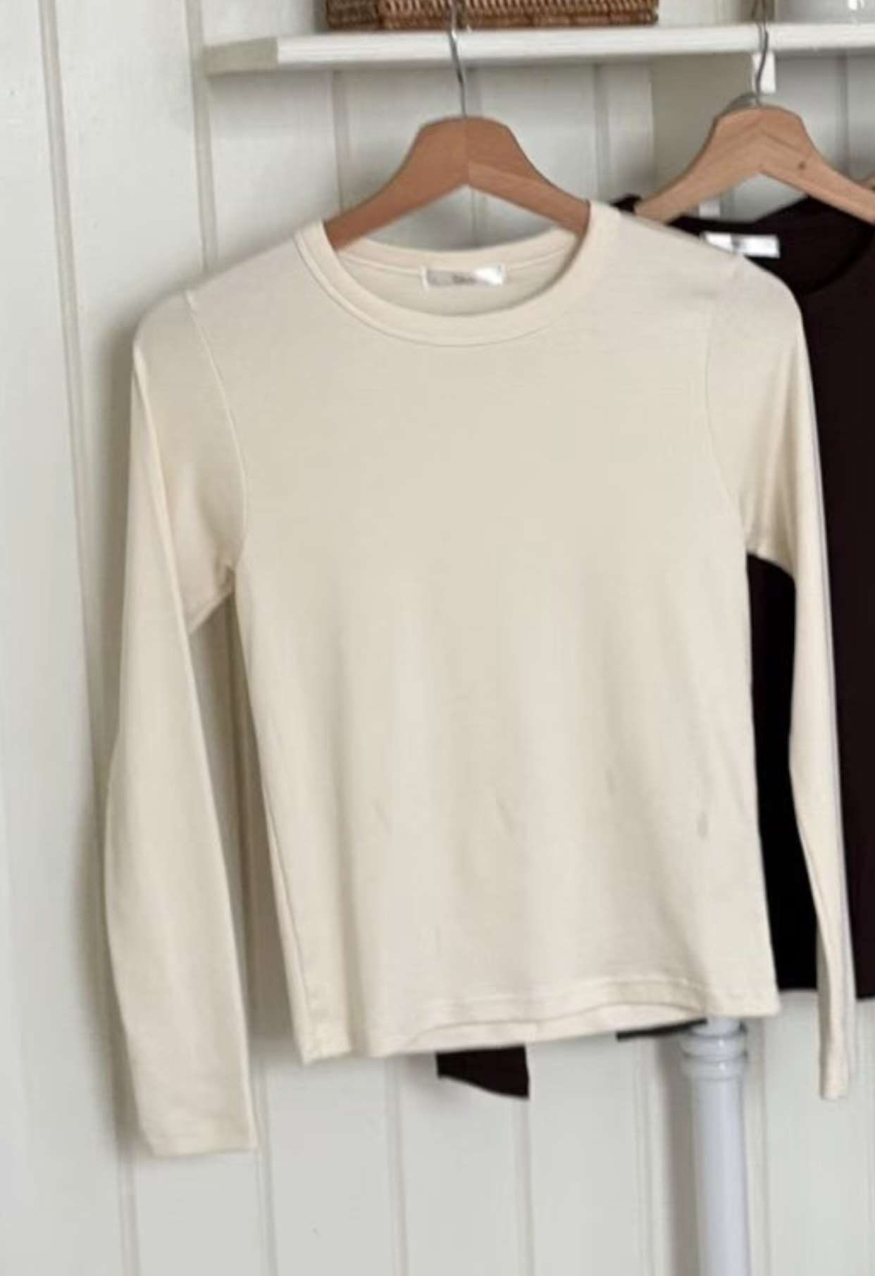 DOT BASIC韓國代購㊣女裝新款時尚職業熱賣推薦長袖T恤純棉DOT BASIC長袖T恤