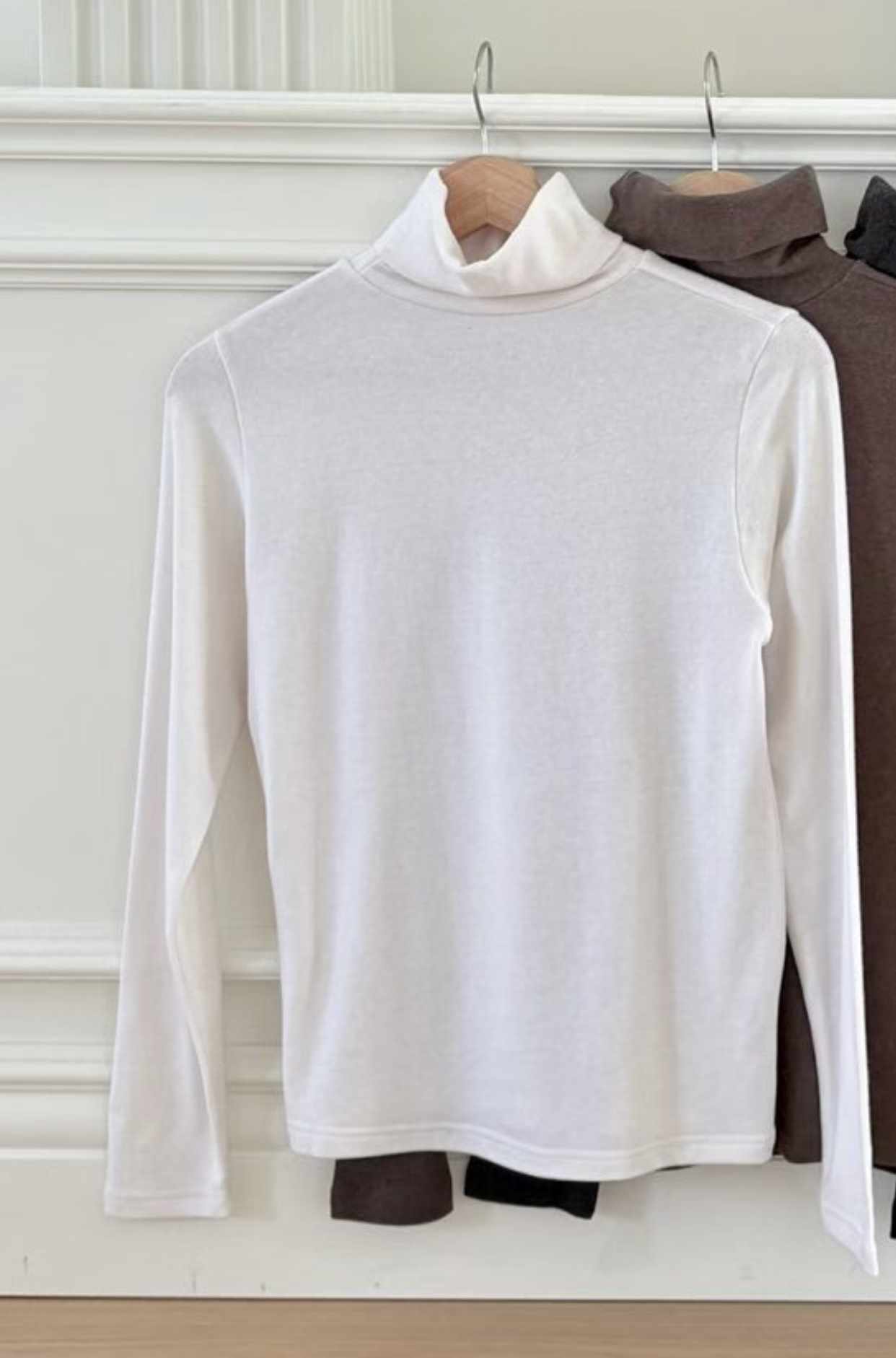 DOT BASIC韓國直郵㊣女士新款時尚25秋冬熱賣長袖T恤安哥拉DOT BASIC長袖T恤