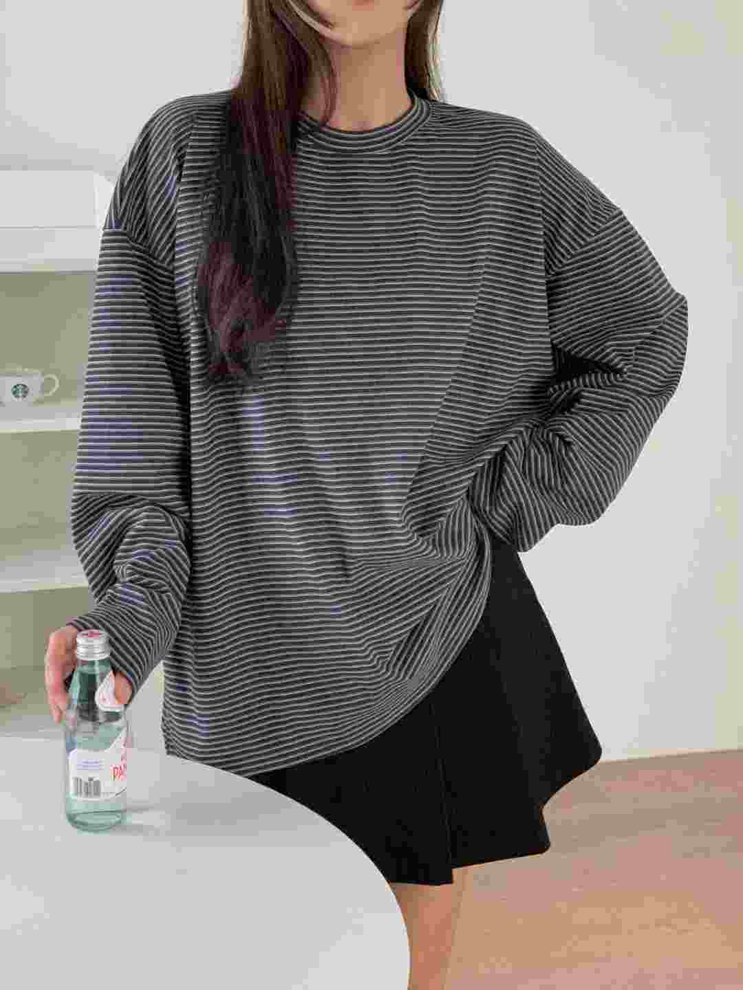 FIRST MOON東大門㊣代購女裝新品休閑推薦熱賣25秋冬長袖T恤FIRST MOON長袖T恤