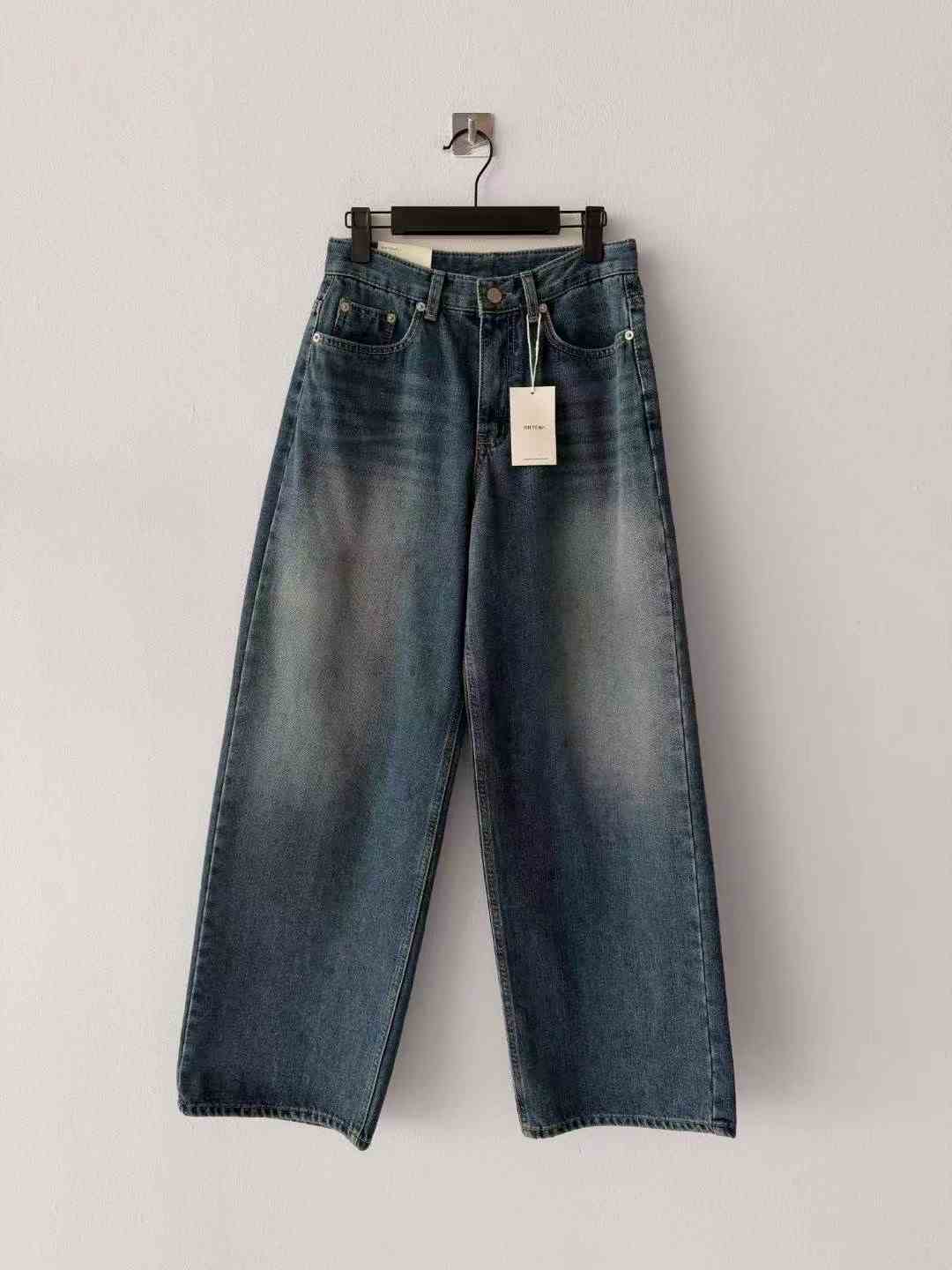 OH YEAH韓國代購㊣女士新品人氣時尚25秋冬休閑推薦牛仔褲OH YEAH牛仔褲