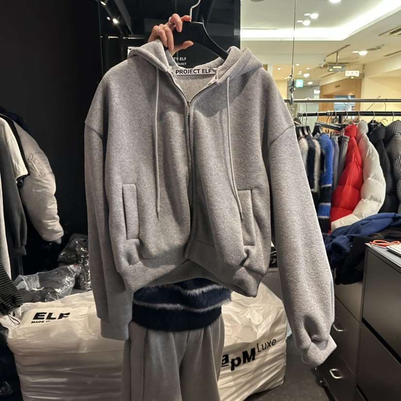 ELF-L韓國代購㊣女裝新品職業25秋冬時尚休閑推薦夾克連帽衫PROJECT ELF/ELF-L夾克