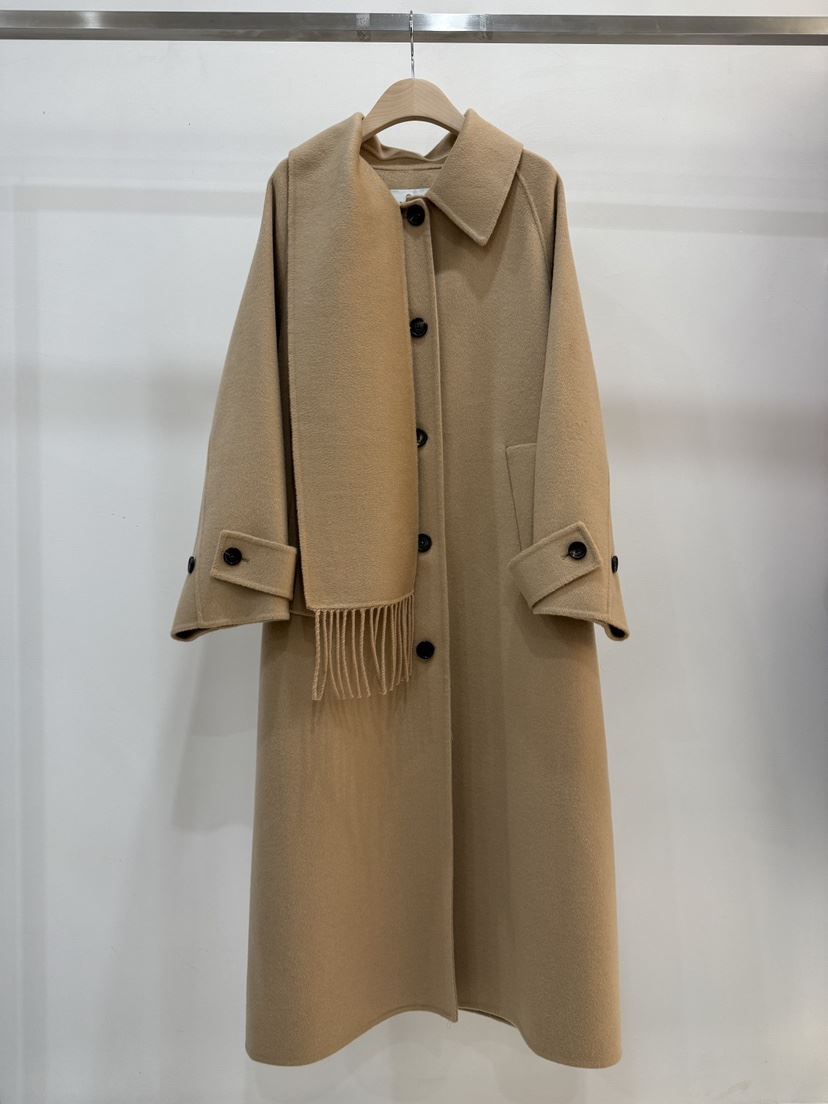 BLANC-A韓國代購㊣女士新款休閑推薦時尚真品職業中長款大衣BLANC-A中長款大衣