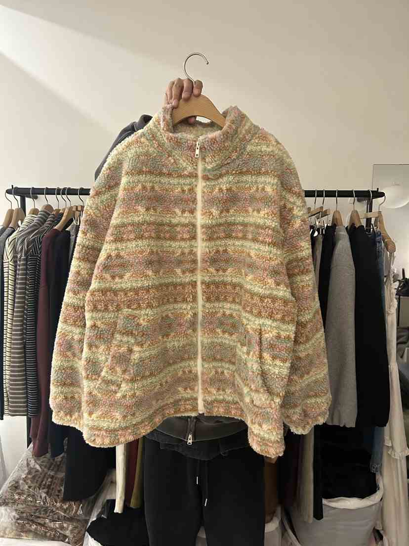 AS THOUGHT東大門㊣代購女裝新品休閑人氣時尚夾克加絨羊毛AS THOUGHT夾克