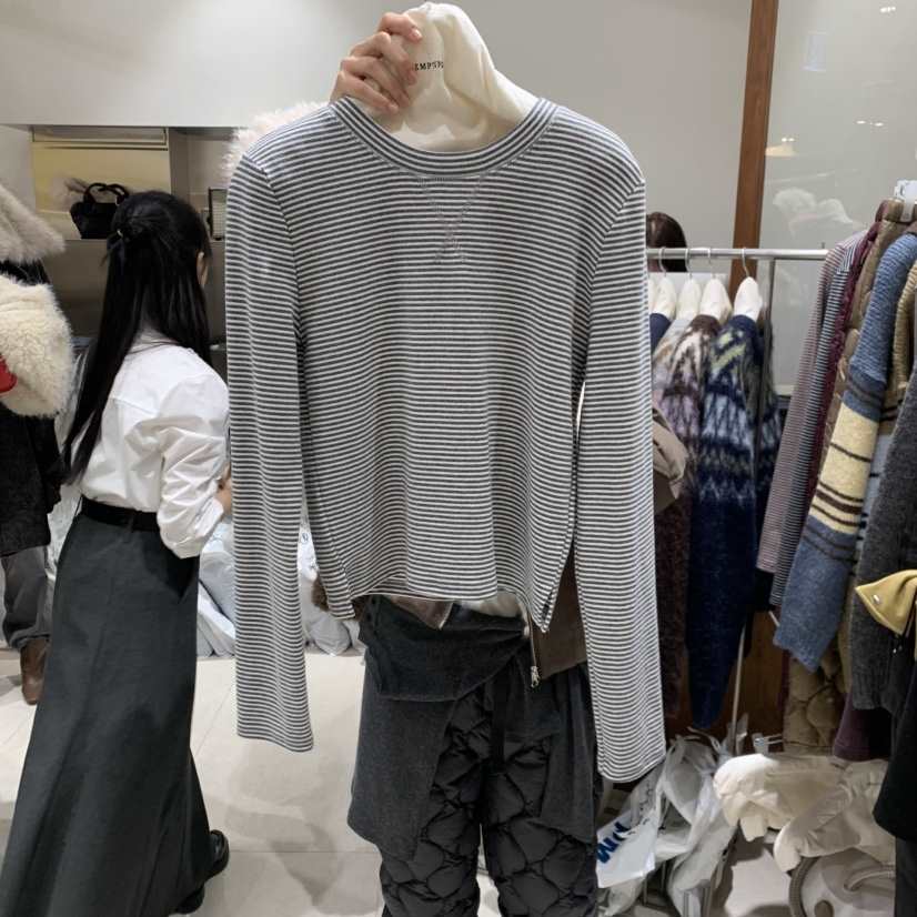 TEMPTING東大門㊣代購女裝新品25秋冬真品休閑推薦熱賣長袖T恤TEMPTING長袖T恤