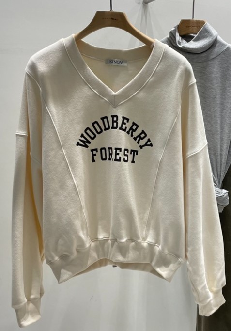KINOA東大門㊣代購女士新品推薦休閑25秋冬真品職業衛衣V領KINOA衛衣