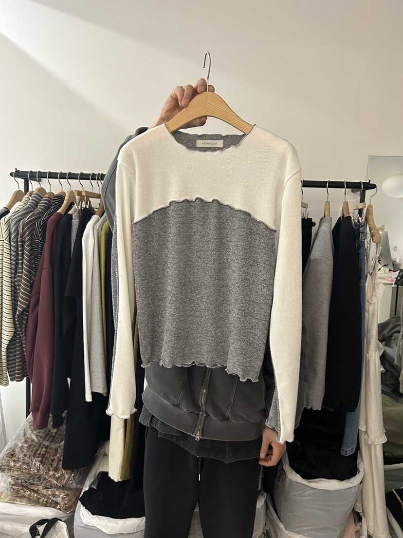 AS THOUGHT東大門㊣代購女裝新款真品人氣25秋冬時尚長袖T恤AS THOUGHT長袖T恤