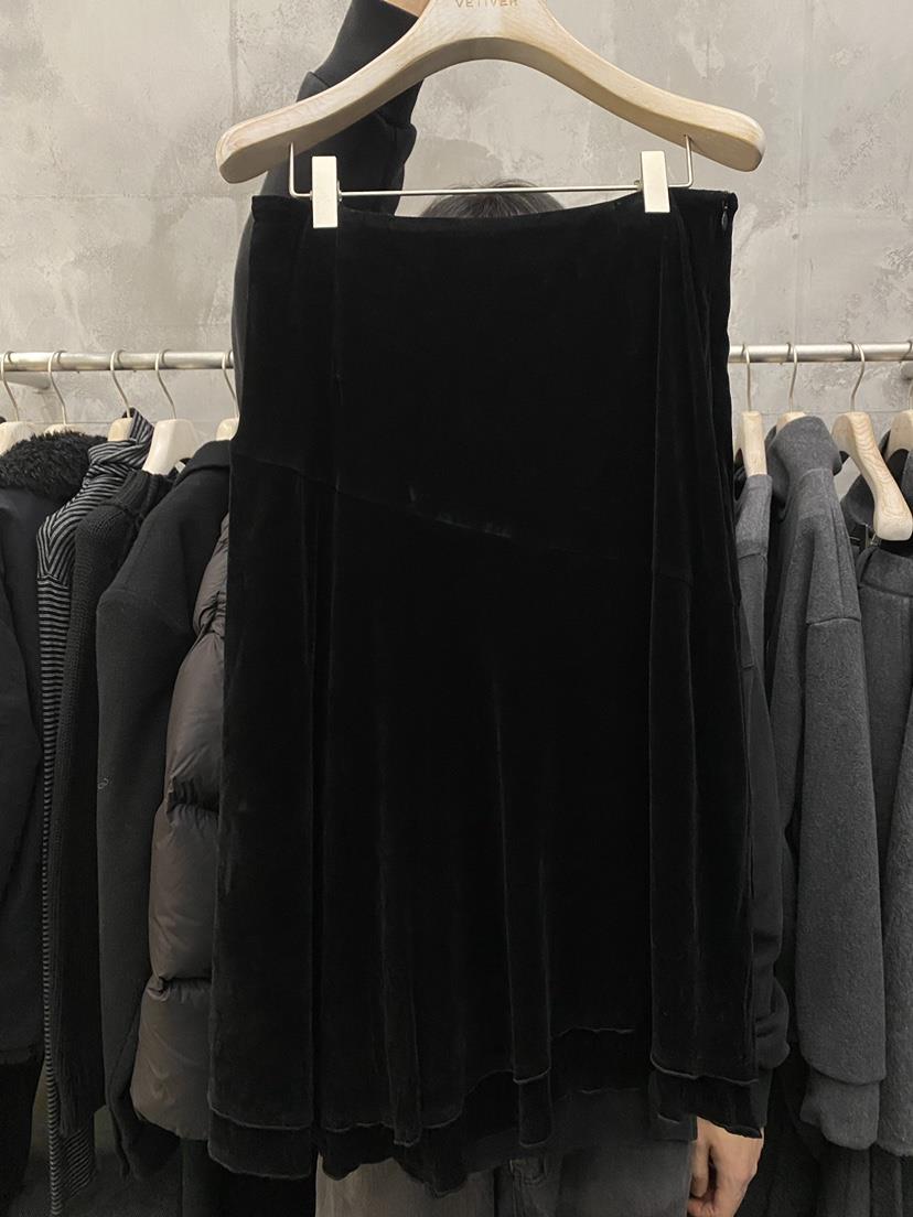THE VETIVER-A東大門㊣代購女士新款職業休閑熱賣長裙天鵝絨VETIVER長裙
