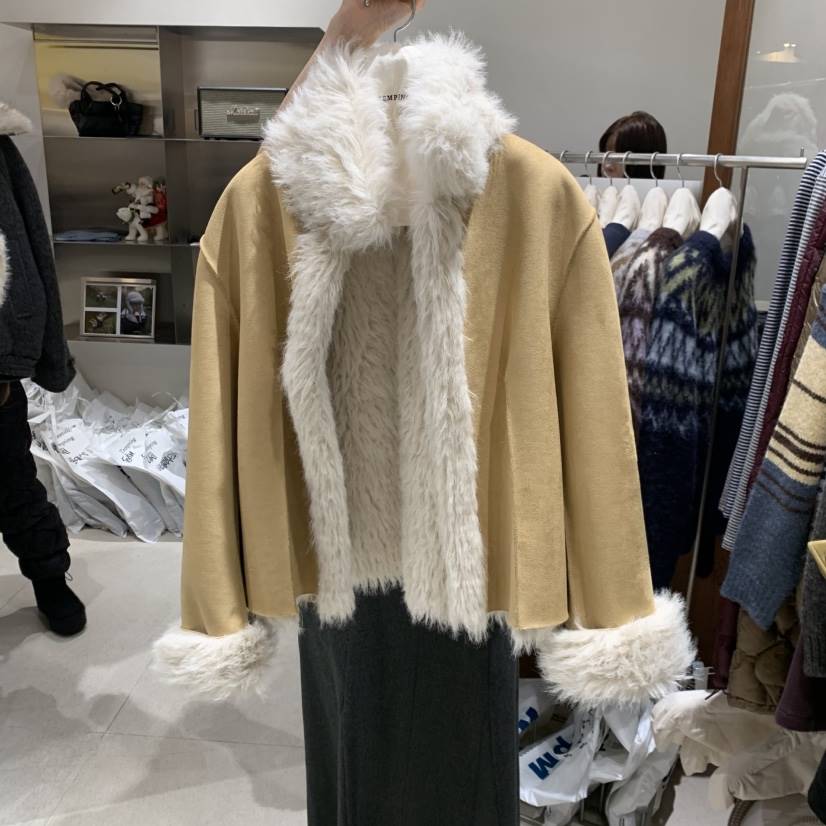 TEMPTING東大門㊣代購女裝新品25秋冬推薦職業休閑夾克兩面TEMPTING夾克