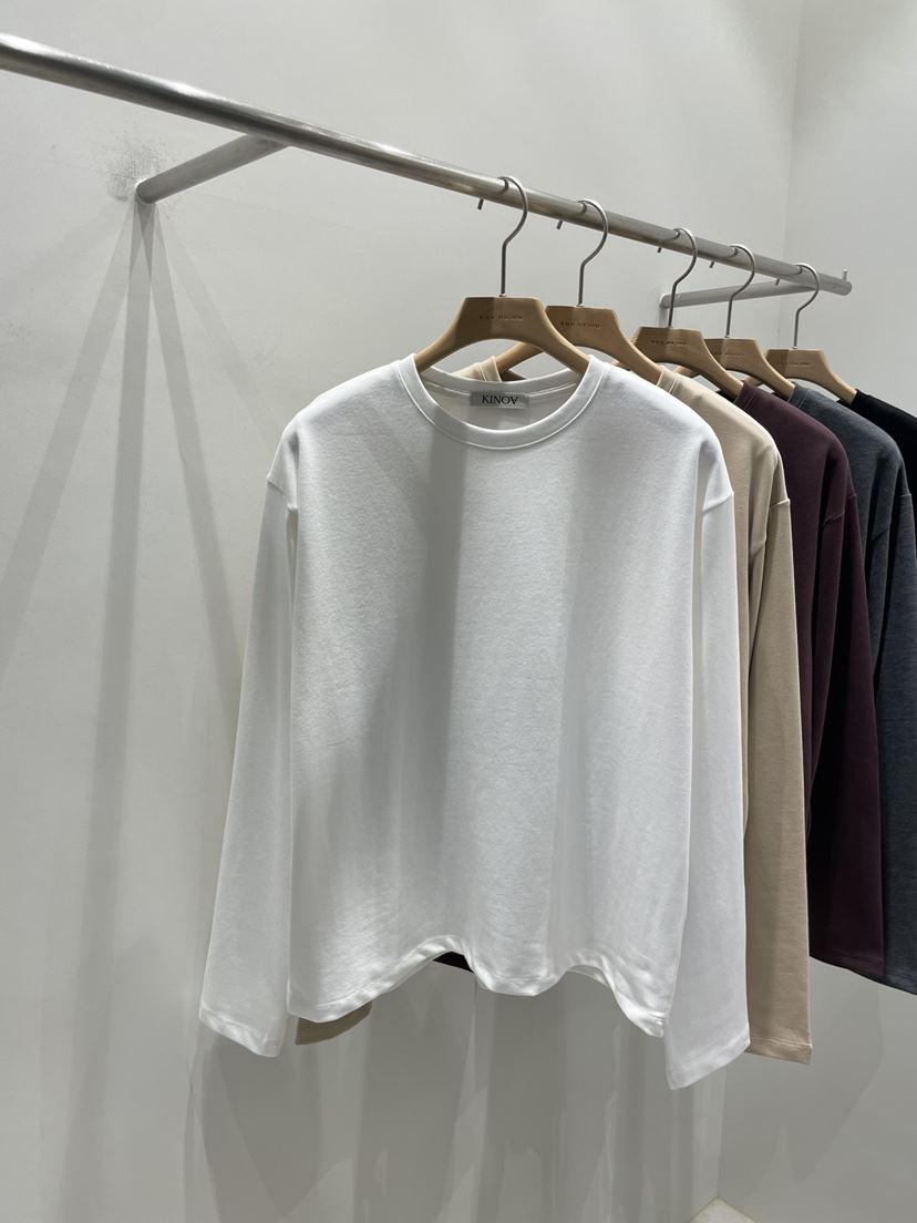 KINOA東大門㊣實拍女士新品人氣休閑真品職業25秋冬長袖T恤KINOA長袖T恤