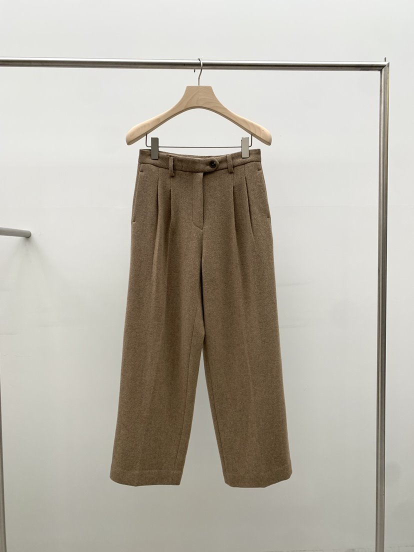 LEGACY BONE東大門㊣實拍女士新品推薦熱賣休閑褲羊毛人字紋LEGACY BONE休閑褲