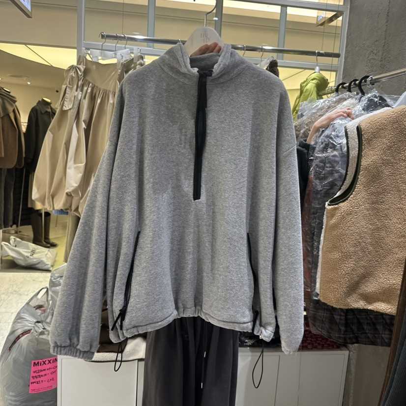 MIXXIN東大門㊣實拍女裝新品推薦真品25秋冬人氣時尚衛衣拉鏈MIXXIN衛衣