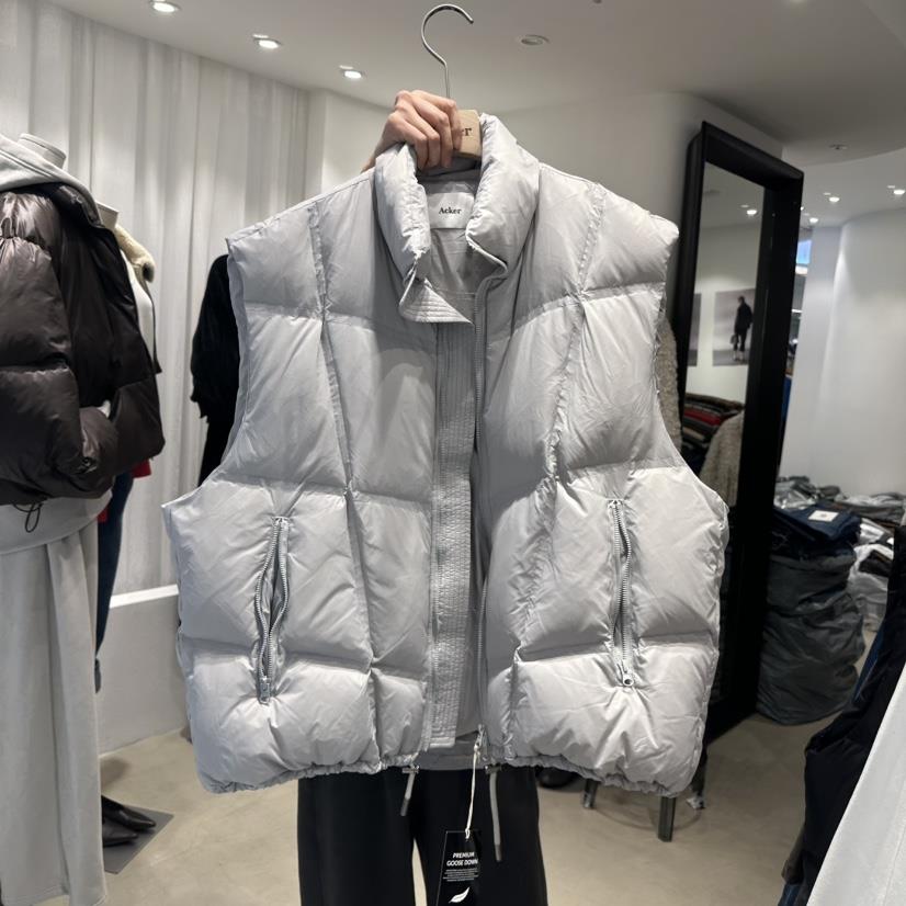 ACKER韓國直郵㊣女裝新款時尚熱賣休閑人氣25秋冬職業馬甲鵝絨ACKER馬甲