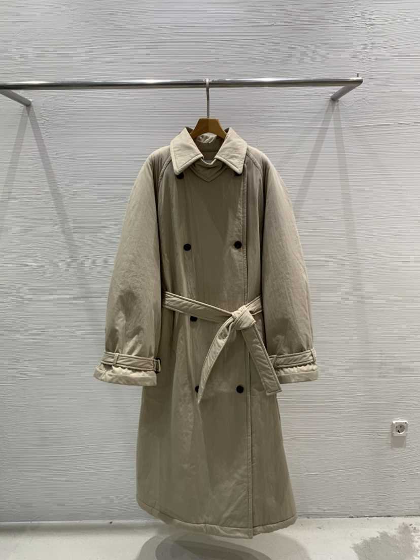 LUCY SALON韓國代購㊣女裝新款人氣25秋冬中長款大衣皮草雙層LUCY SALON中長款大衣