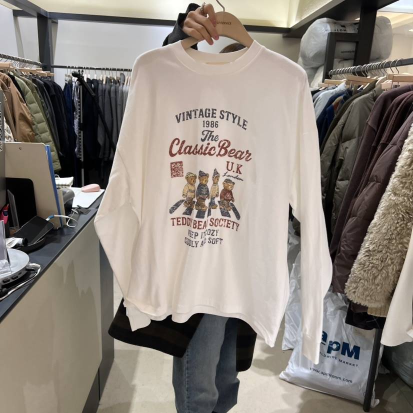 SELF SERVICE東大門㊣直郵女裝新品真品25秋冬推薦長袖T恤SELF SERVICE長袖T恤