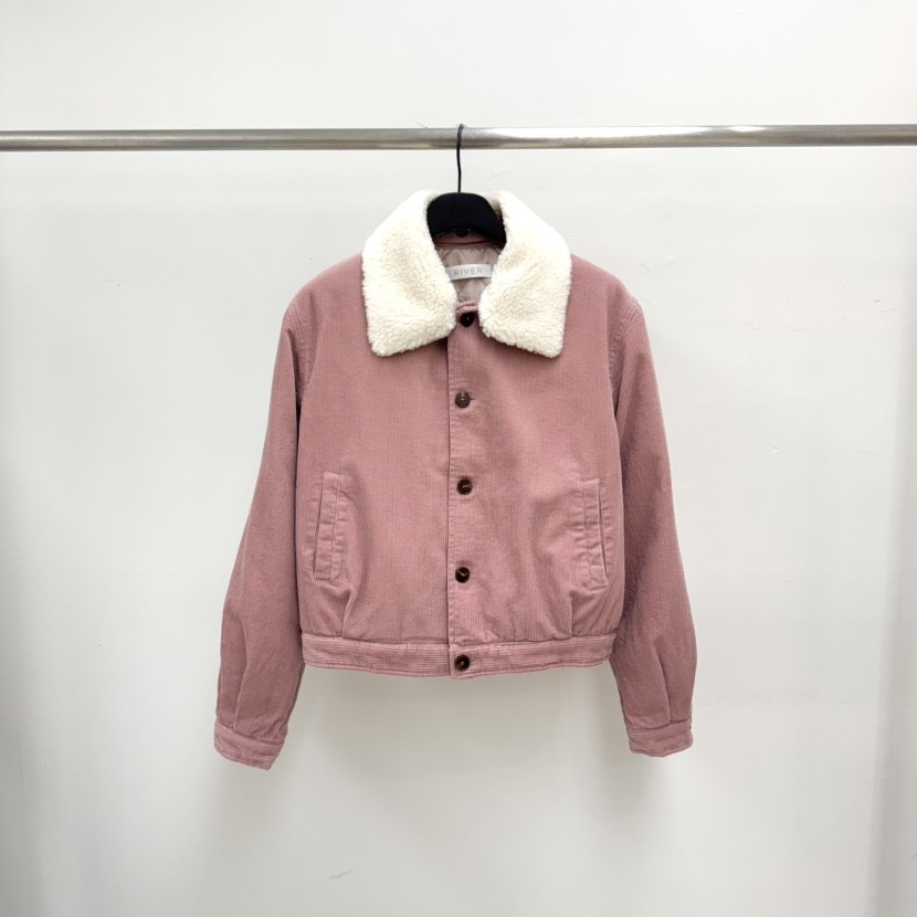 RIVER東大門㊣代購女裝新款熱賣職業時尚夾克毛領可拆可拆卸WATER/RIVER夾克
