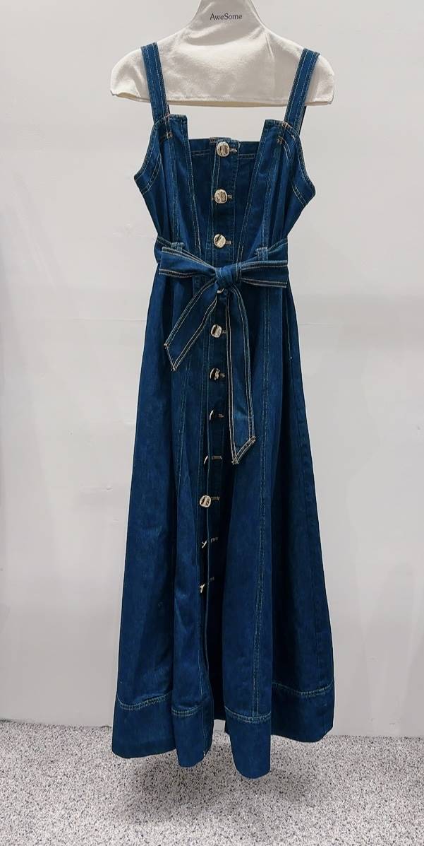 AWESOME-P東大門㊣實拍女裝新品職業真品推薦時尚連衣裙長款AWESOME-P連衣裙