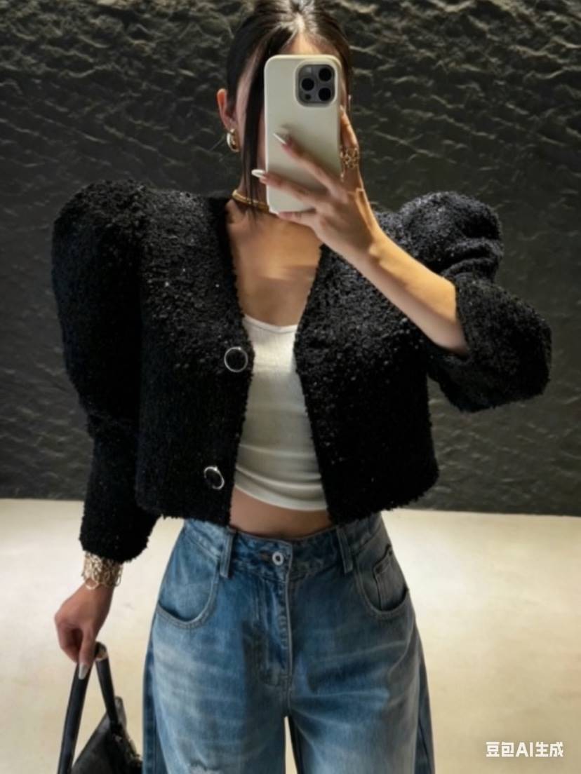 ENDOLPHIN韓國直郵㊣女裝新品熱賣推薦職業人氣25秋冬夾克毛絨ENDOLPHIN夾克