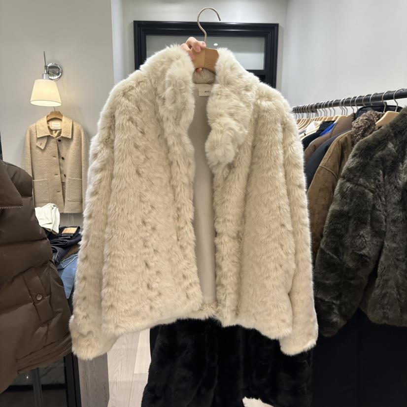 NOTTINGHAM東大門㊣實拍女士新品推薦25秋冬短款大衣毛絨高領NOTTINGHAM短款大衣