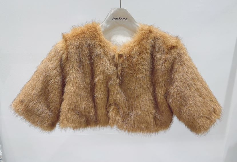 AWESOME-P東大門㊣直郵女裝新品時尚職業真品短款大衣短款AWESOME-P短款大衣