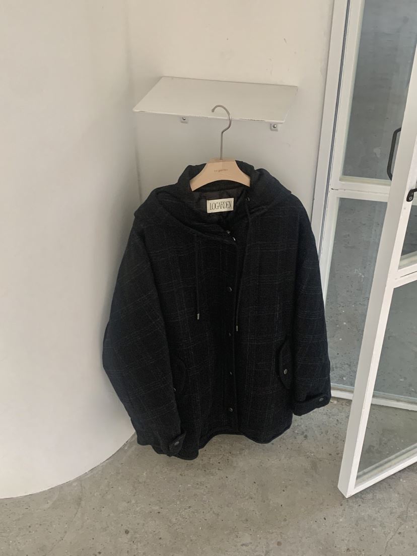 LOGARDEN韓國直郵㊣女士新品真品時尚休閑推薦25秋冬中長款大衣LO GARDEN中長款大衣