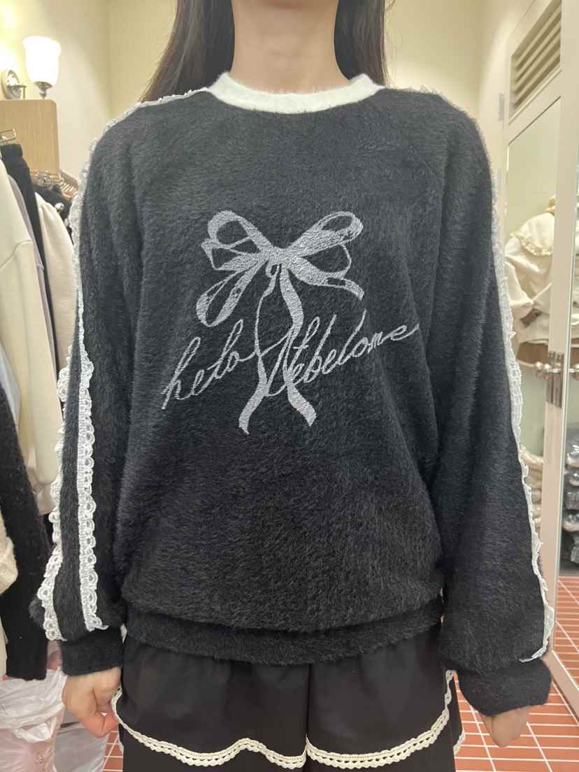 BE&amp;BE東大門㊣實拍女裝新款休閑熱賣推薦時尚衛衣寬松BE&be衛衣