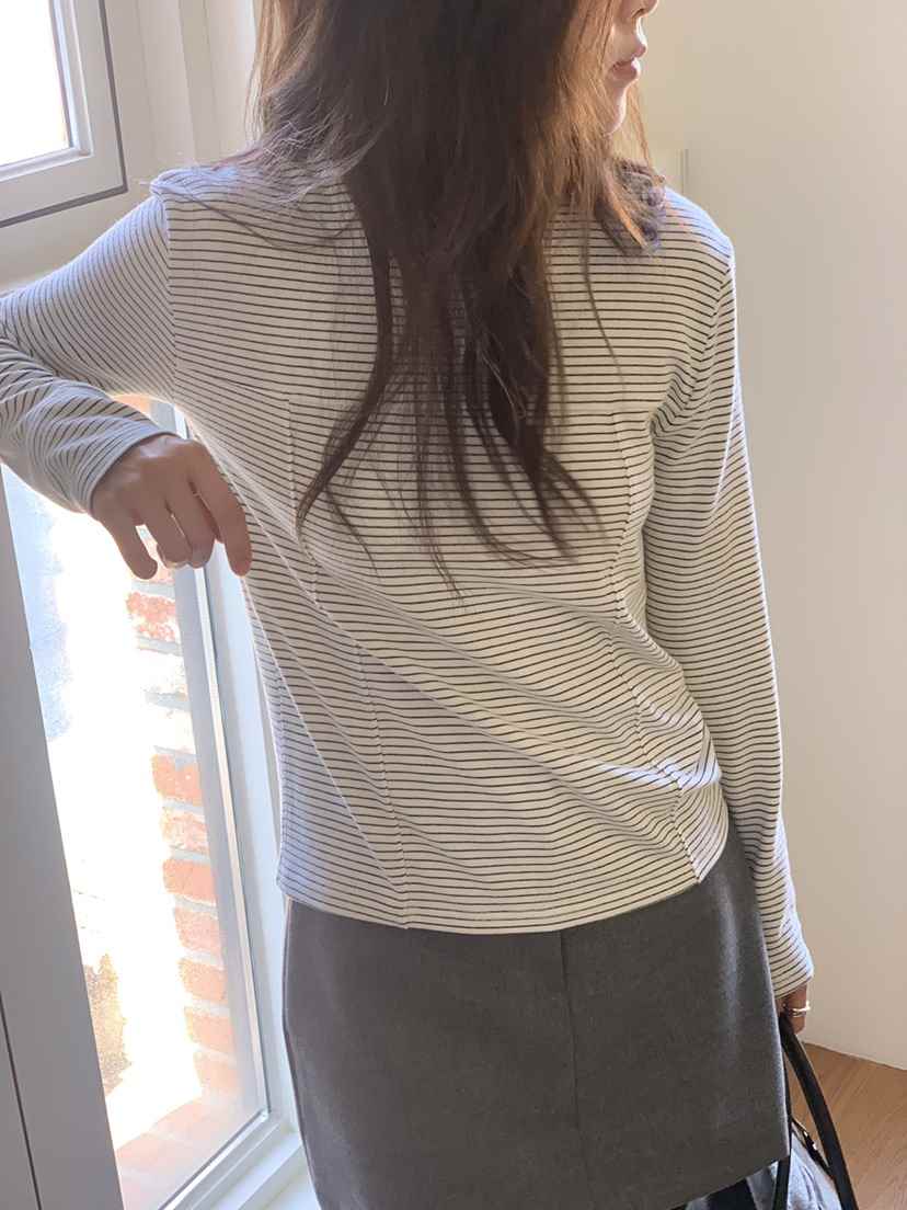 BAKING POWDER韓國直郵㊣女裝新款職業25秋冬休閑真品長袖T恤BAKING POWDER長袖T恤