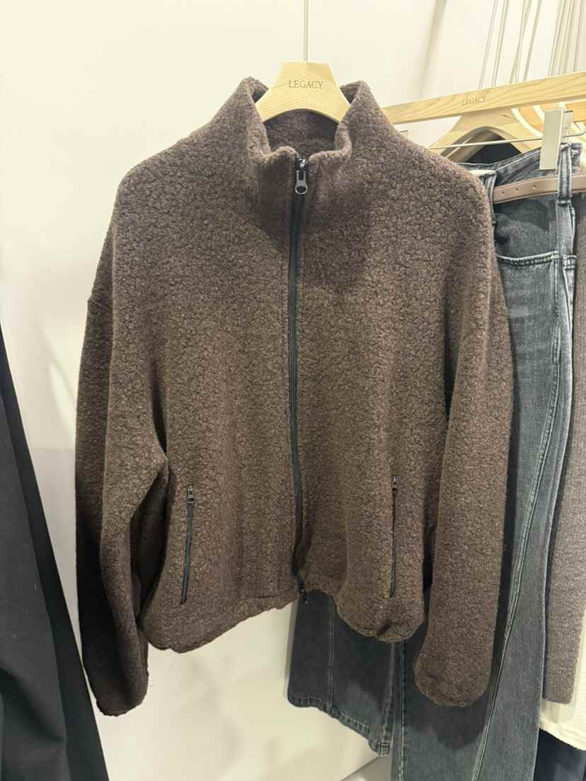 LEGACY東大門㊣實拍女裝新款推薦時尚熱賣25秋冬夾克羊毛拉鏈絨LEGACY夾克