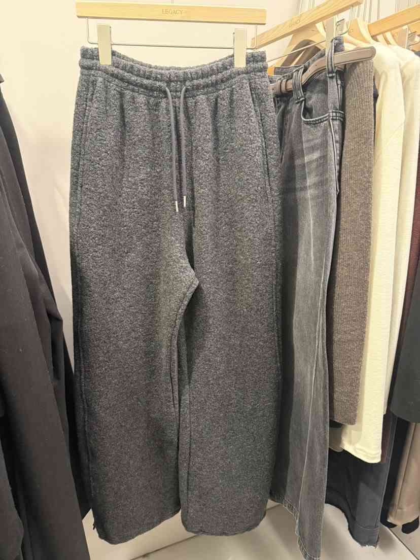 LEGACY東大門㊣實拍女裝新款時尚25秋冬職業休閑休閑褲羊毛絨LEGACY休閑褲