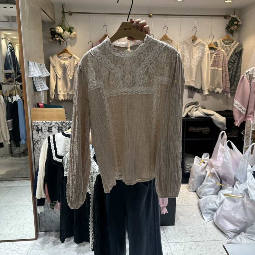 HERO東大門㊣直郵女士新品休閑時尚推薦熱賣人氣襯衫蕾絲衫HERO襯衫/蕾絲衫