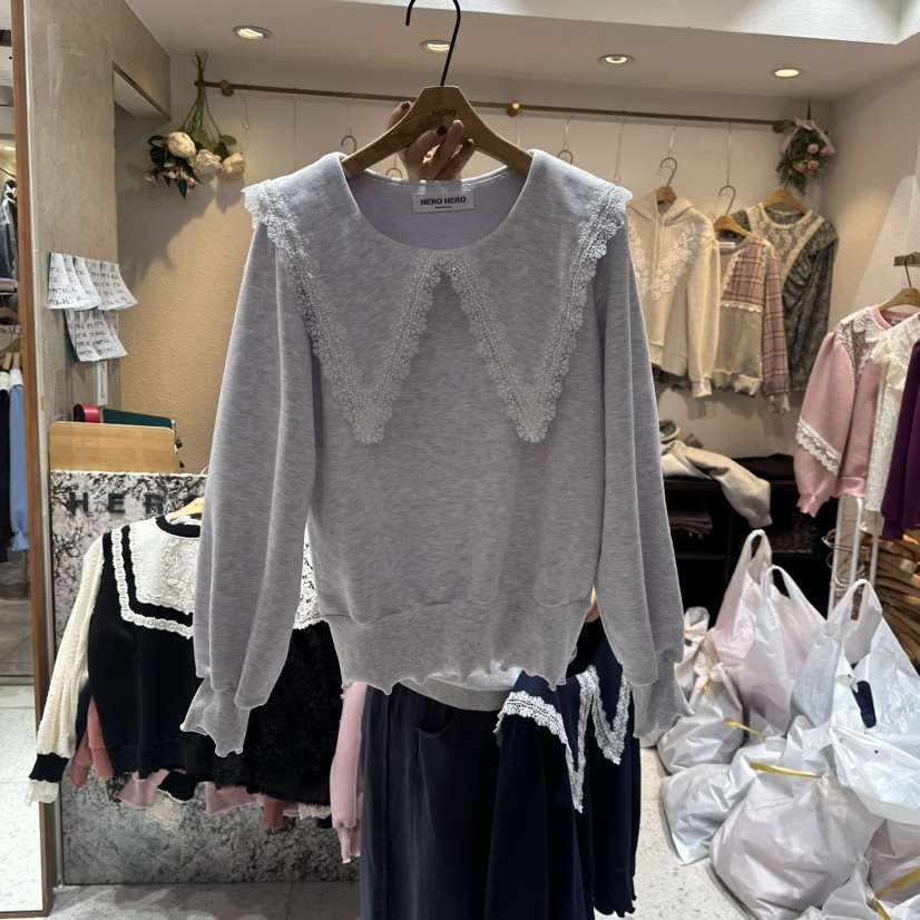 HERO韓國直郵㊣女士新款25秋冬推薦休閑時尚真品人氣長袖T恤HERO長袖T恤