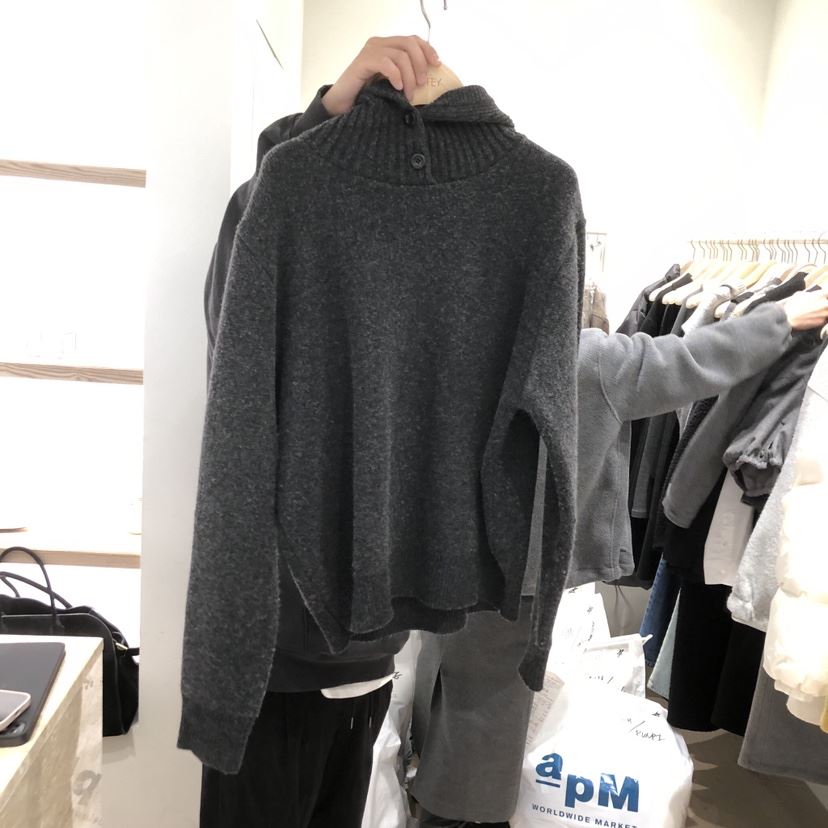 LIFFEY韓國直郵㊣女士新品休閑人氣推薦熱賣時尚針織衫羊絨LIFFEY針織衫