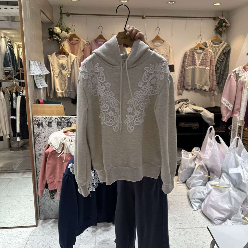 HERO東大門㊣實拍女裝新款25秋冬時尚休閑職業真品長袖T恤連帽HERO長袖T恤