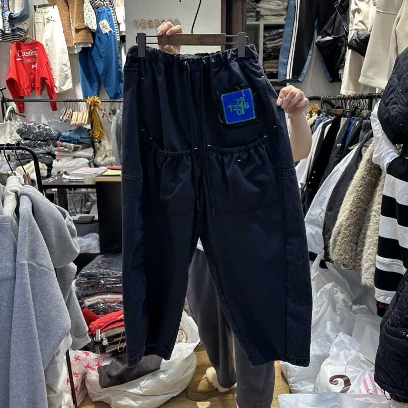 YESFREE韓國直郵㊣女士新品休閑時尚25秋冬熱賣牛仔褲雙口袋YESFREE牛仔褲