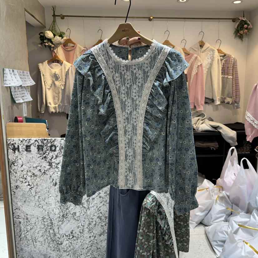 HERO東大門㊣實拍女士新款人氣休閑時尚熱賣25秋冬襯衫蕾絲衫HERO襯衫/蕾絲衫