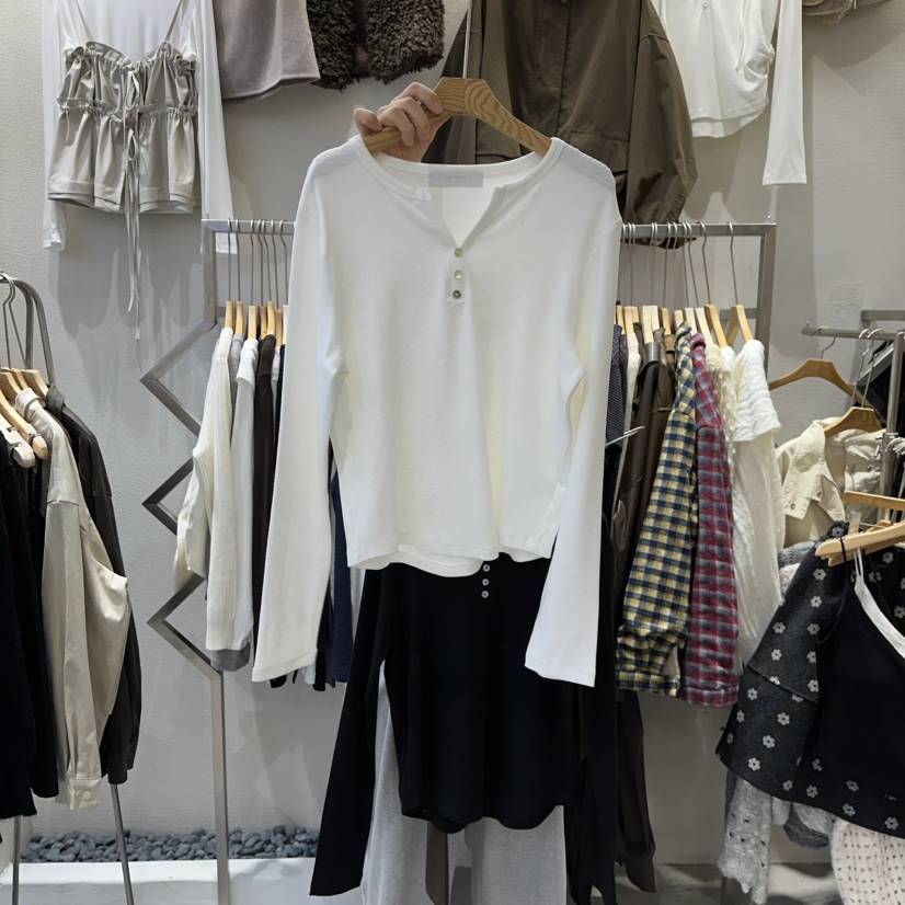 HIPTIQUE韓國直郵㊣女裝新品職業時尚真品25秋冬休閑長袖T恤HIPTIQUE長袖T恤