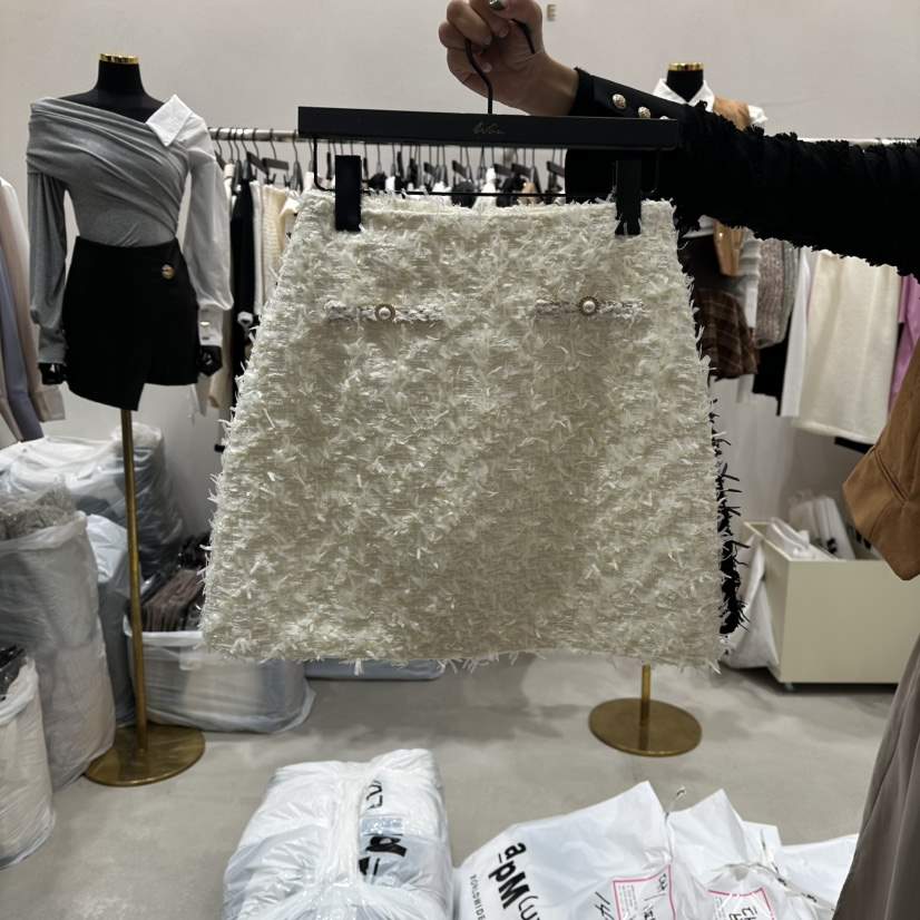 LOTTIMO韓國直郵㊣女裝新品職業25秋冬熱賣時尚真品休閑短裙LOTTIMO短裙